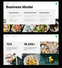 1060 Green coffee color matching (light meal) advanced PPT Key template - whaledesign