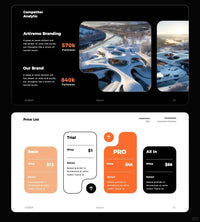 1061 Orange and black color matching high-end PPT & Keynote template - whaledesign