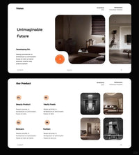 1061 Orange and black color matching high-end PPT & Keynote template - whaledesign