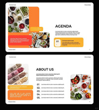 1064 High-end orange and red color Keynote PPT template - whaledesign