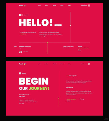 1065 High-grade magenta Keynote PPT template - whaledesign