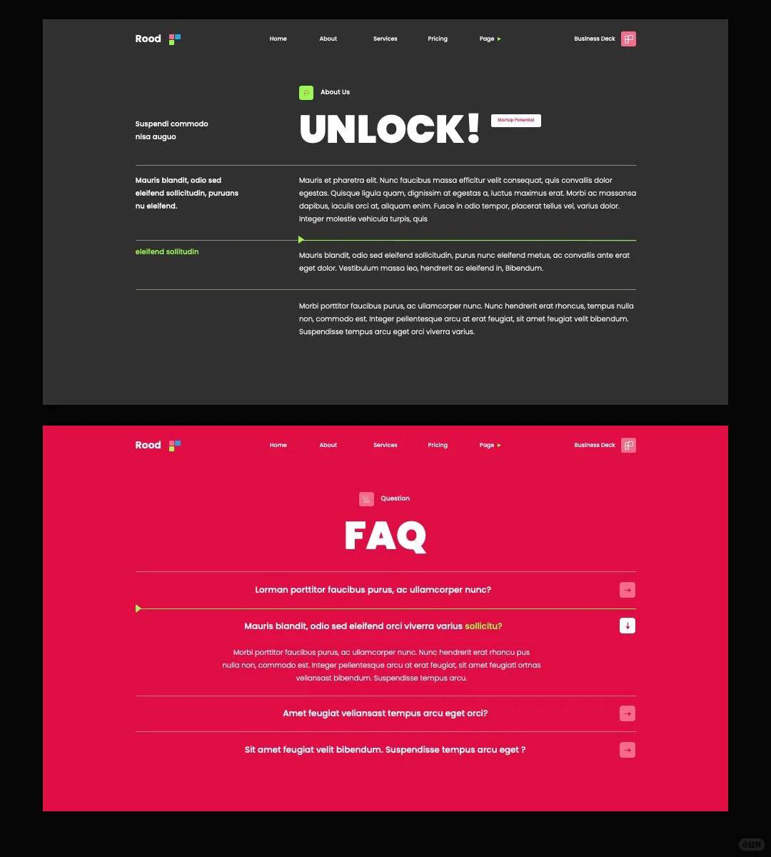 1065 High-grade magenta Keynote PPT template - whaledesign