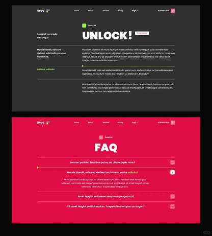 1065 High-grade magenta Keynote PPT template - whaledesign