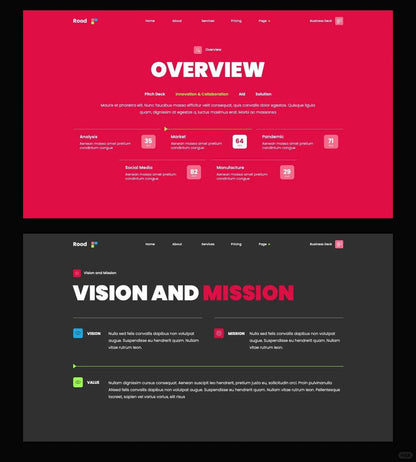 1065 High-grade magenta Keynote PPT template - whaledesign
