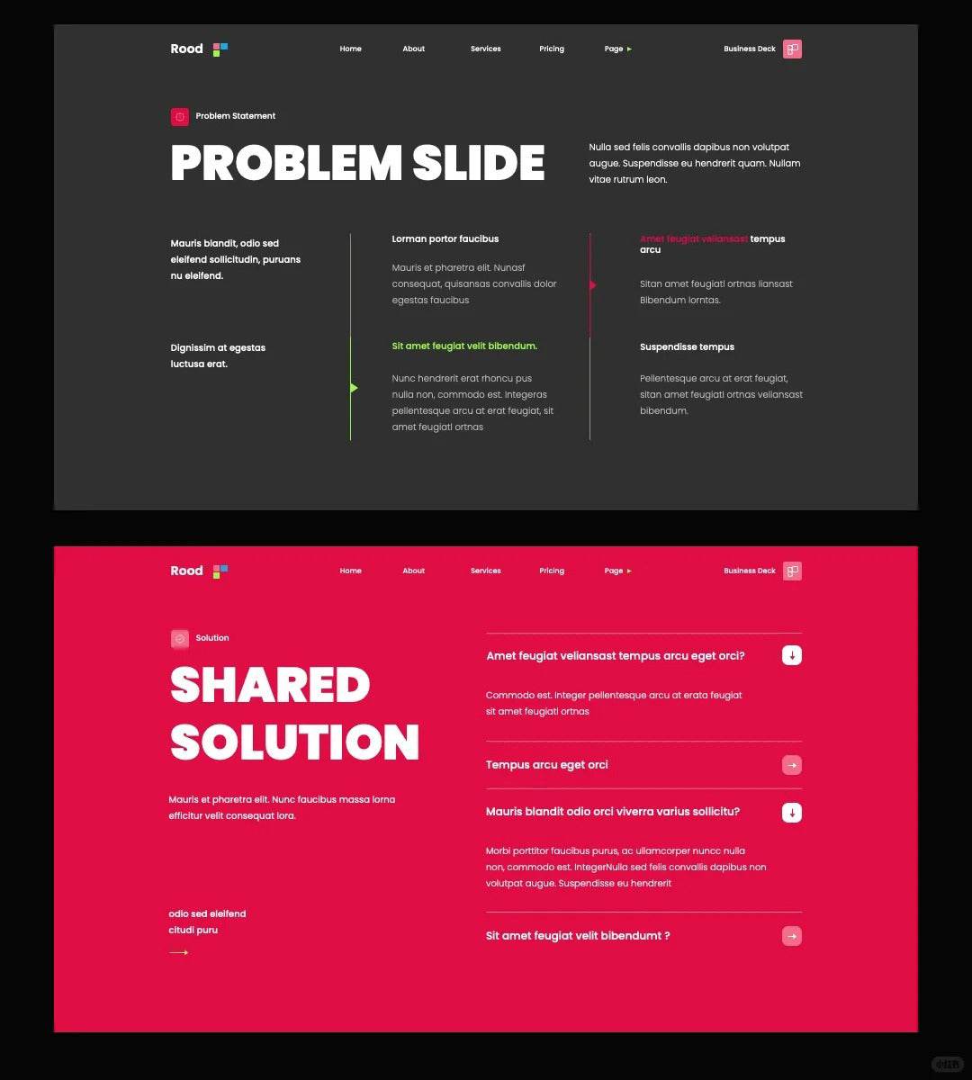 1065 High-grade magenta Keynote PPT template - whaledesign
