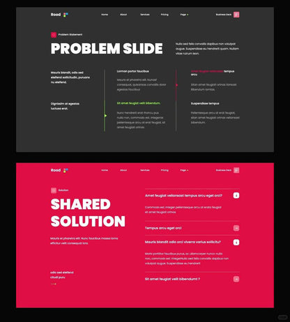 1065 High-grade magenta Keynote PPT template - whaledesign