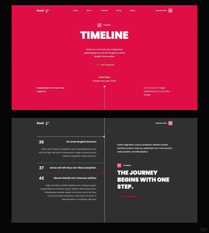 1065 High-grade magenta Keynote PPT template - whaledesign