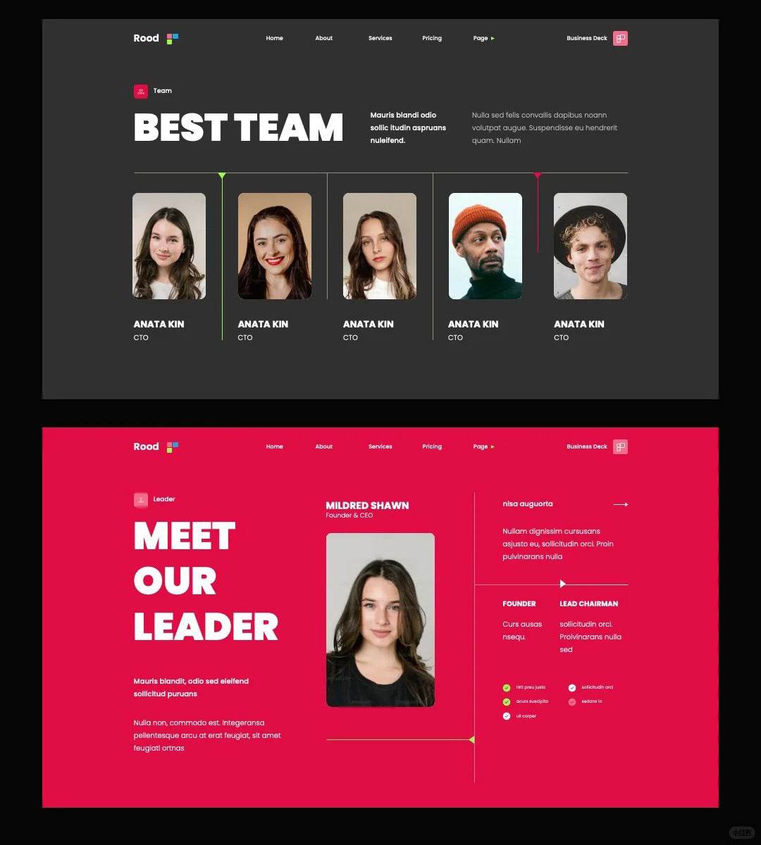1065 High-grade magenta Keynote PPT template - whaledesign