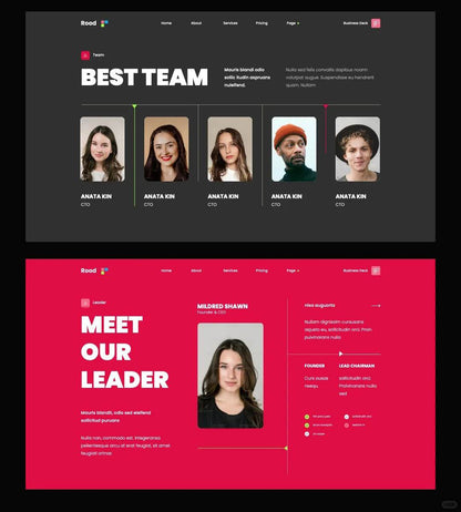 1065 High-grade magenta Keynote PPT template - whaledesign