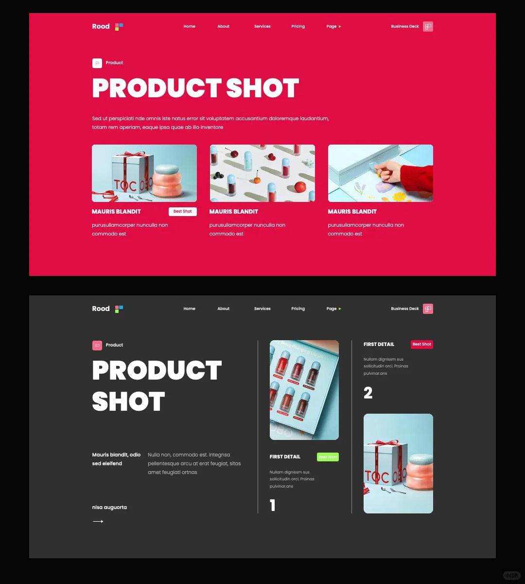 1065 High-grade magenta Keynote PPT template - whaledesign