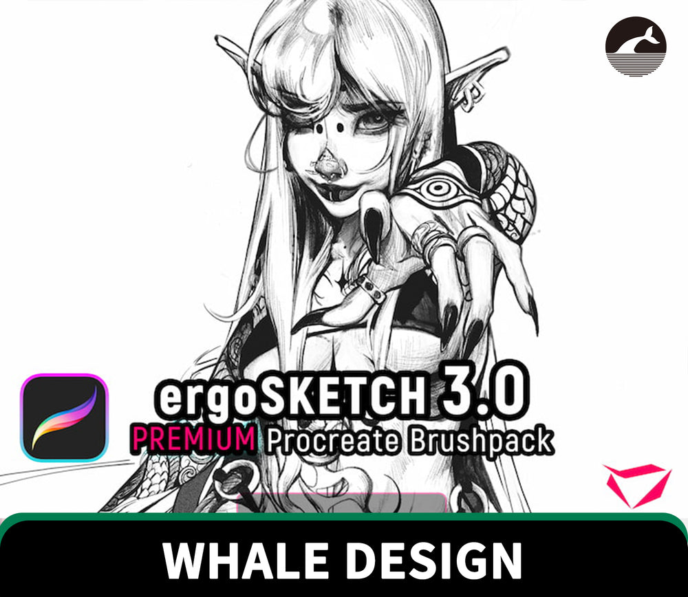 1073｜🎨 MY HOTTEST PROCREATE SKETCH BRUSH PACK IS HERE! 🎨