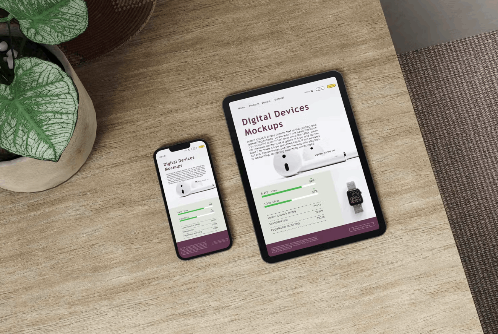 113Digital Devices Mockups