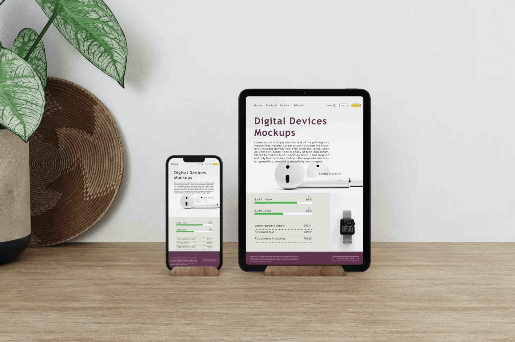 113Digital Devices Mockups