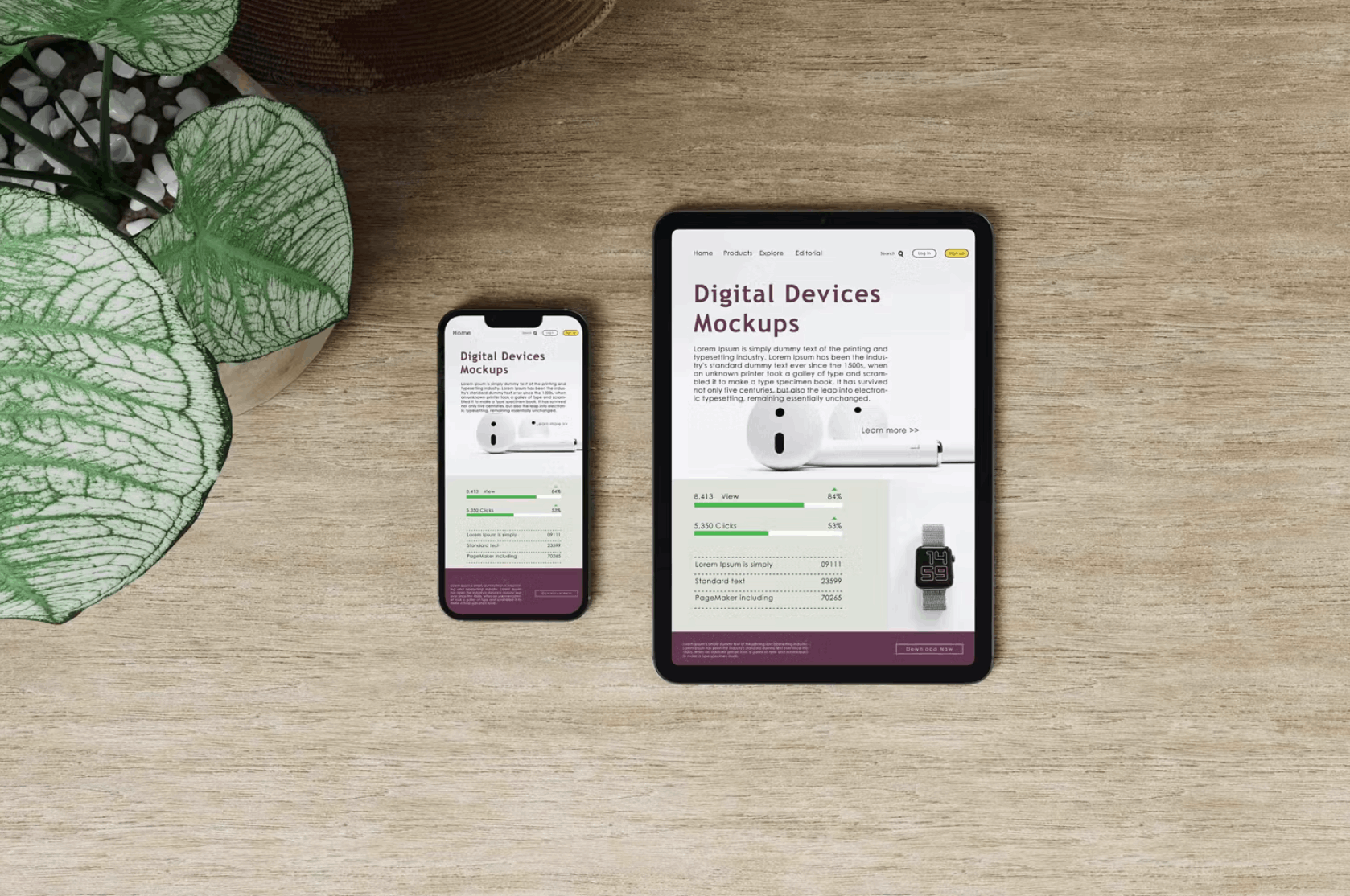 113Digital Devices Mockups