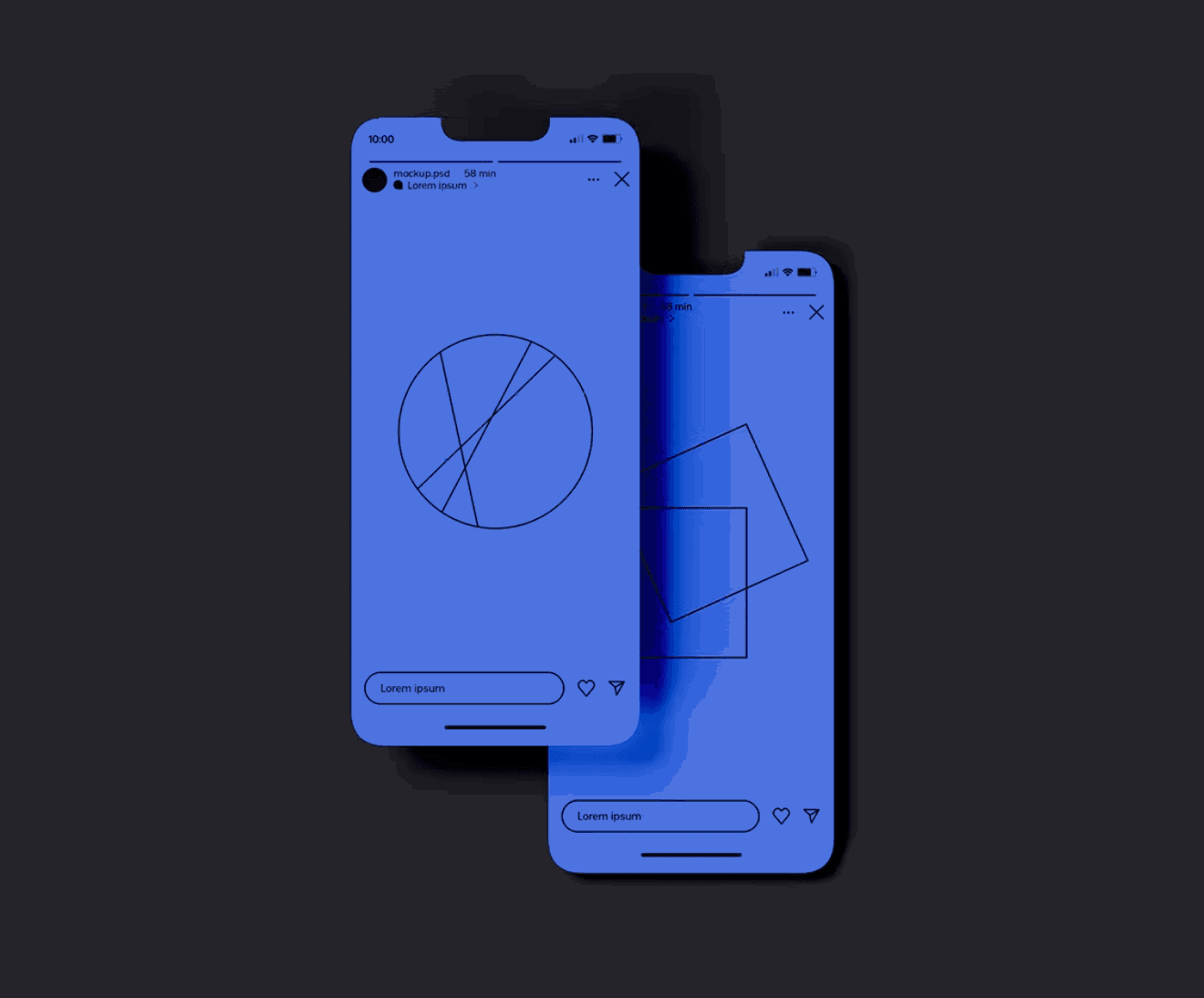 122Smartphone Website Layout Mockup - whaledesign