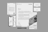 123Stationery Mockup - whaledesign