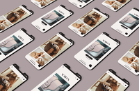 125Smartphone Website Layout Mockup - whaledesign