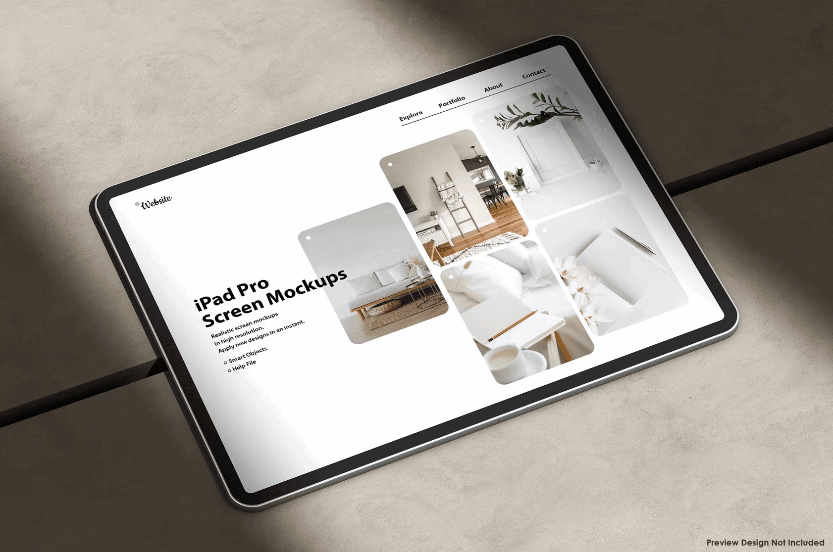 144iPad Pro M2 Screen Mockups - whaledesign