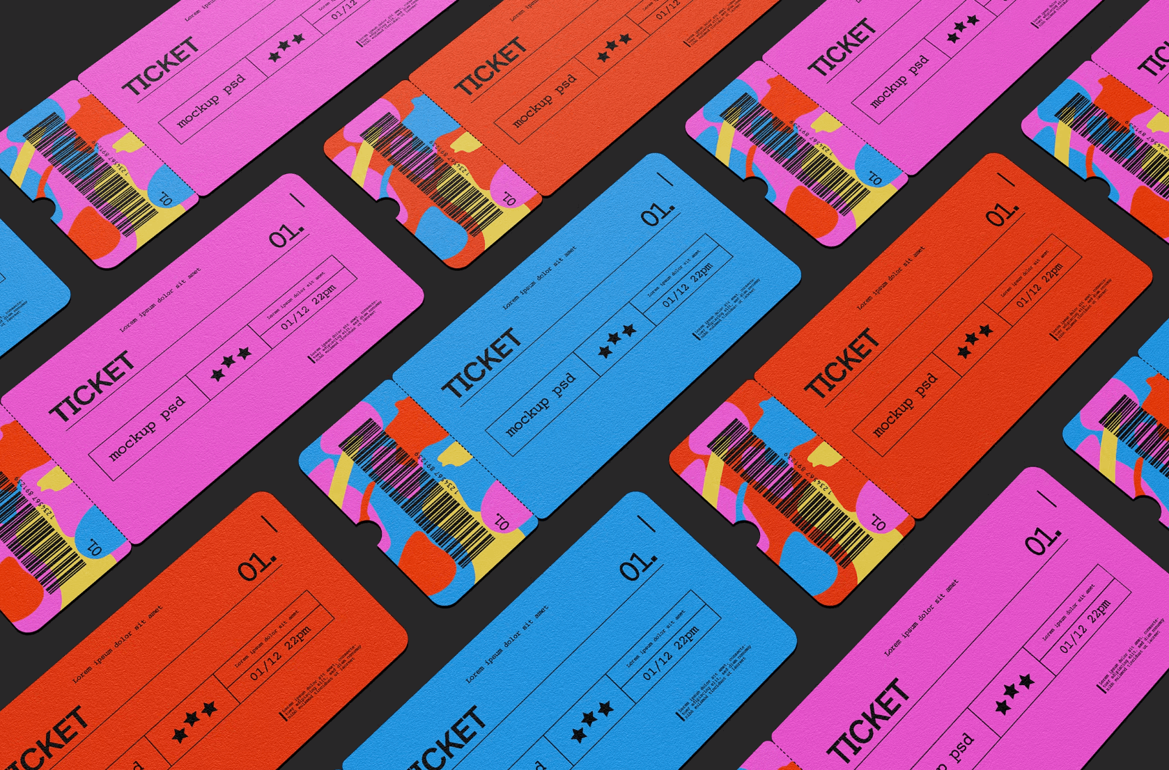 145Ticket Mockup