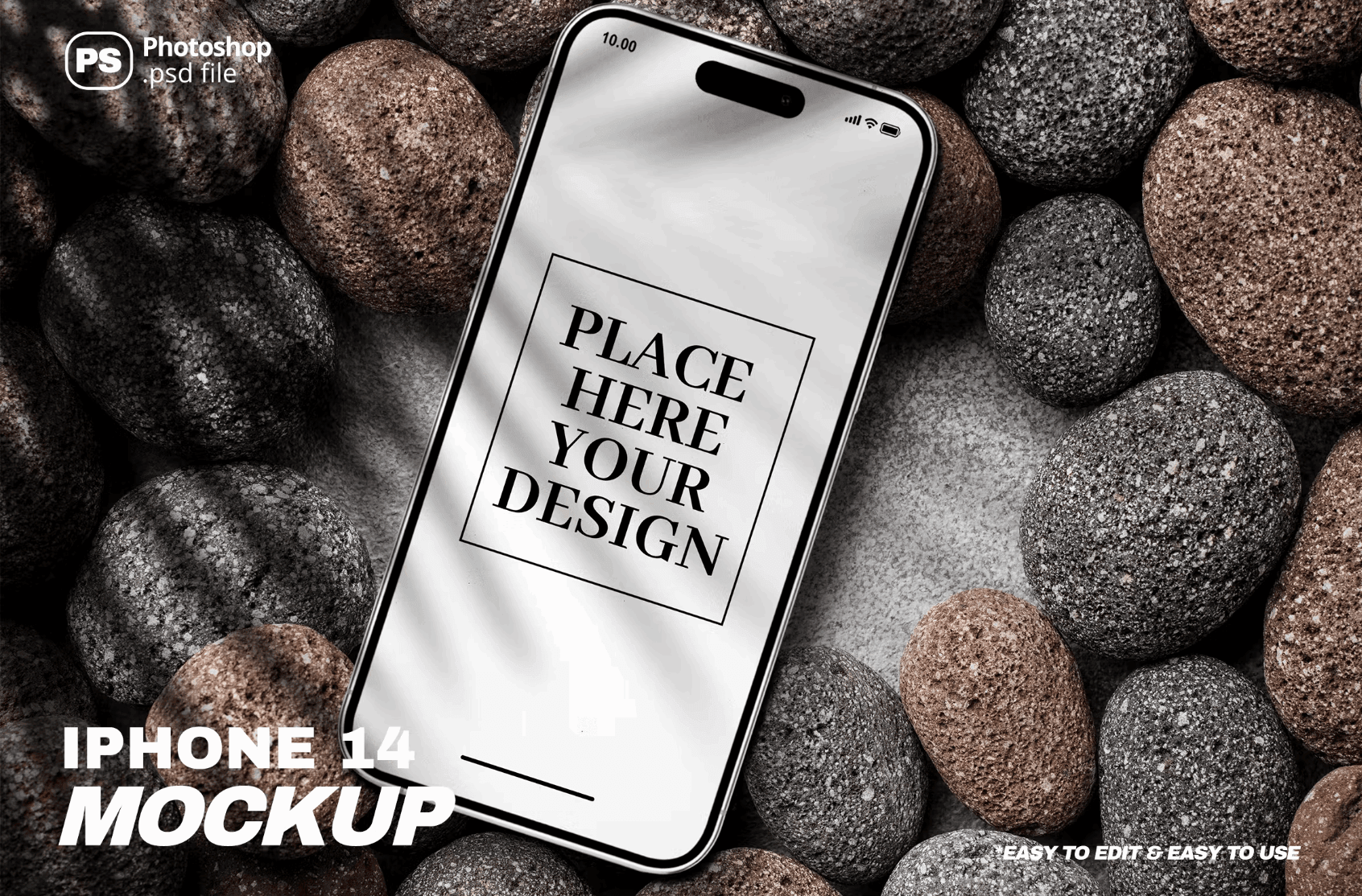 147Realistic iPhone 14 Pro Mockup - whaledesign