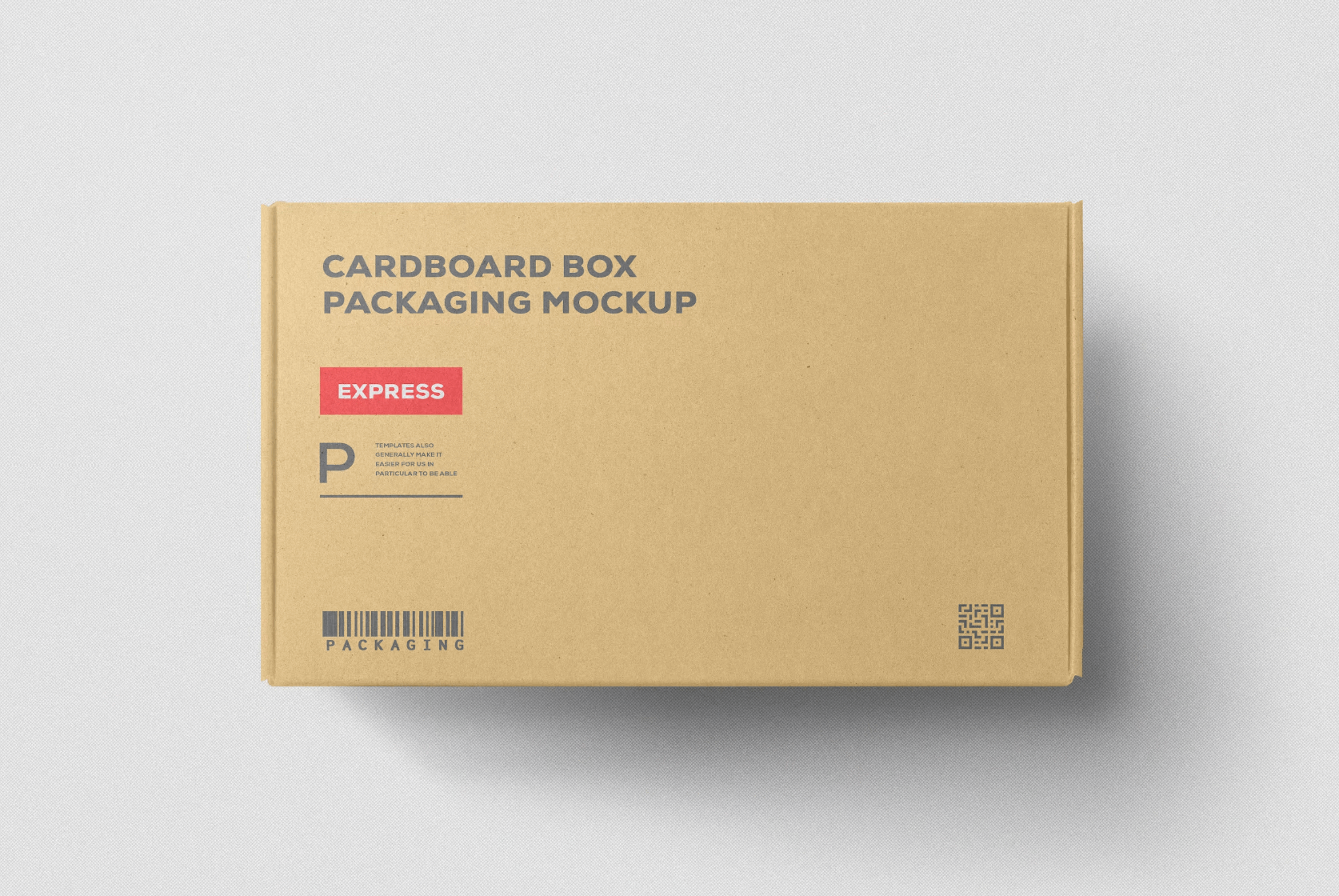 156Cardboard Box Packaging Mockup