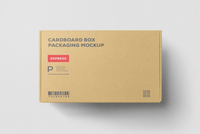 156Cardboard Box Packaging Mockup - whaledesign