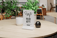 157Set Of Different Table Sign / Menu Stand Mockup - whaledesign