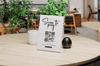157Set Of Different Table Sign / Menu Stand Mockup - whaledesign