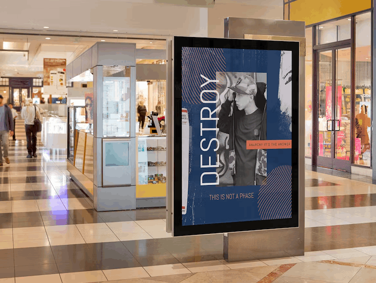 159Product Mockup, Mall Poster