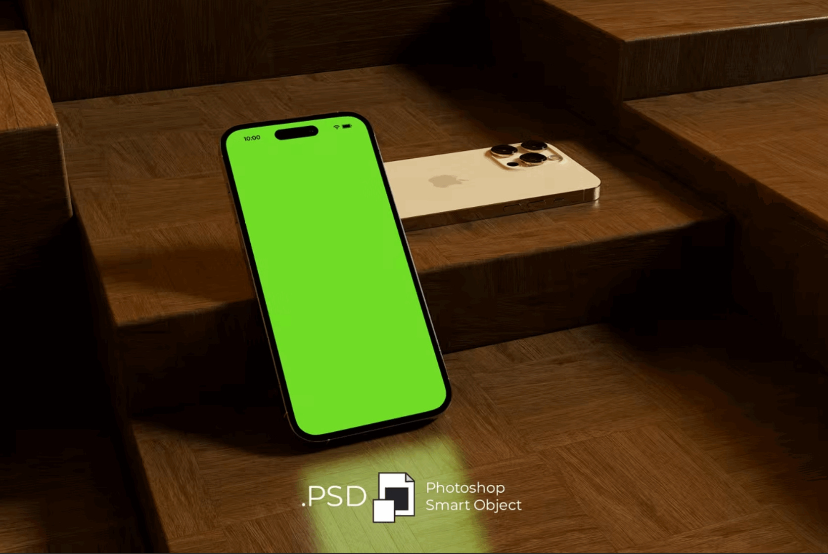 160iPhone 14 Pro Wood Mockup