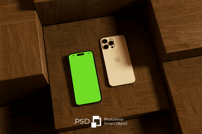 160iPhone 14 Pro Wood Mockup - whaledesign