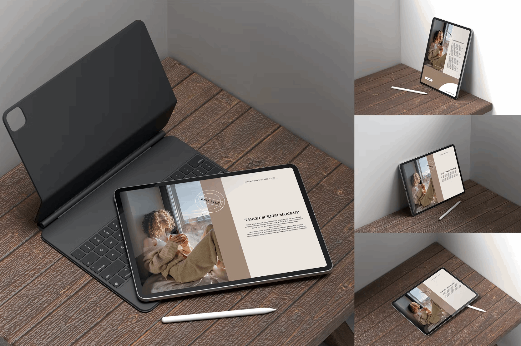 133Tablet Screen Mockups