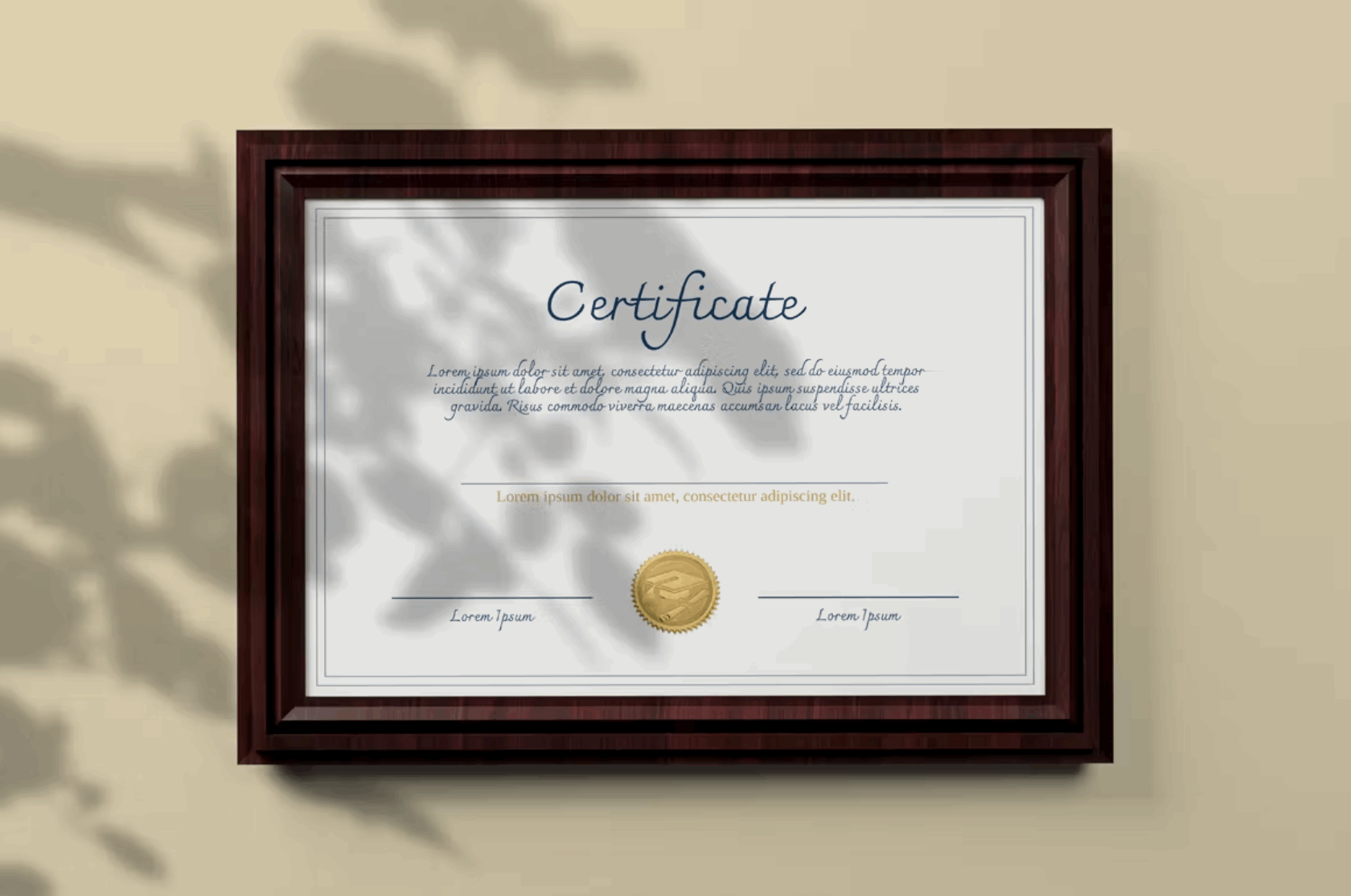 134Certificate Mockup