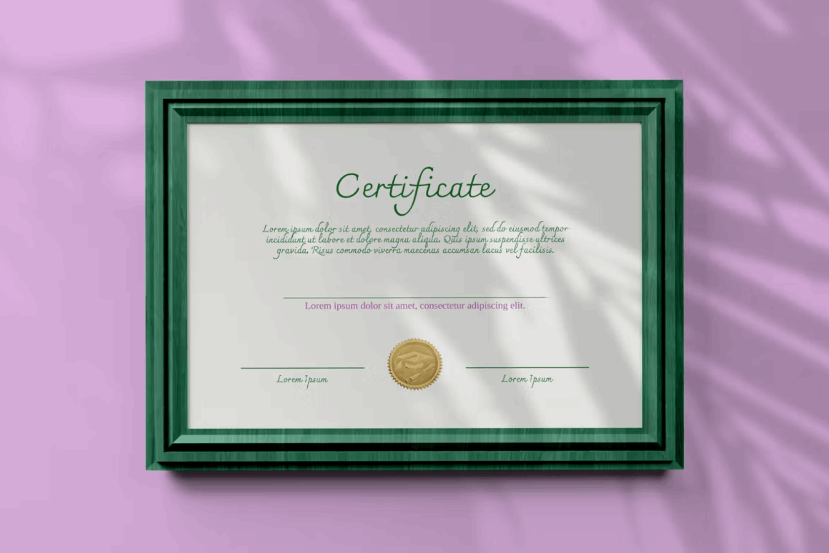 134Certificate Mockup