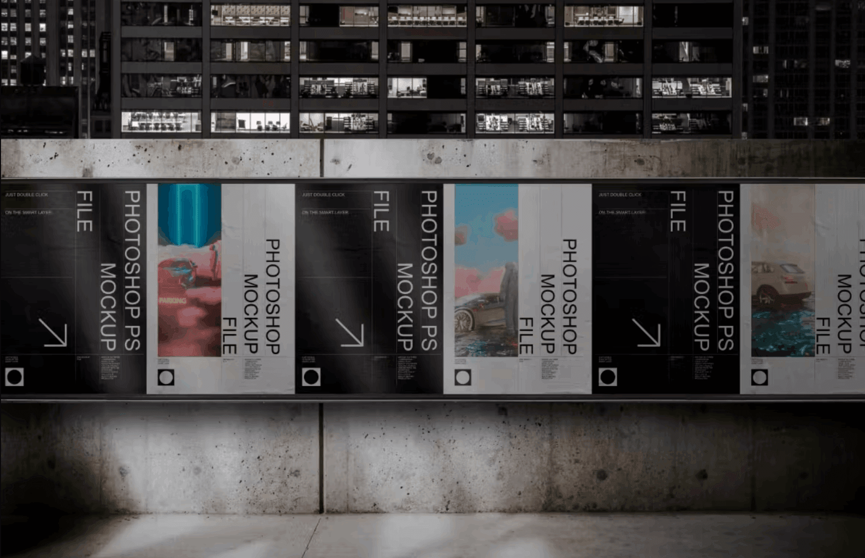 139Poster and Billboard Mockup Set - whaledesign