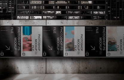 139Poster and Billboard Mockup Set - whaledesign
