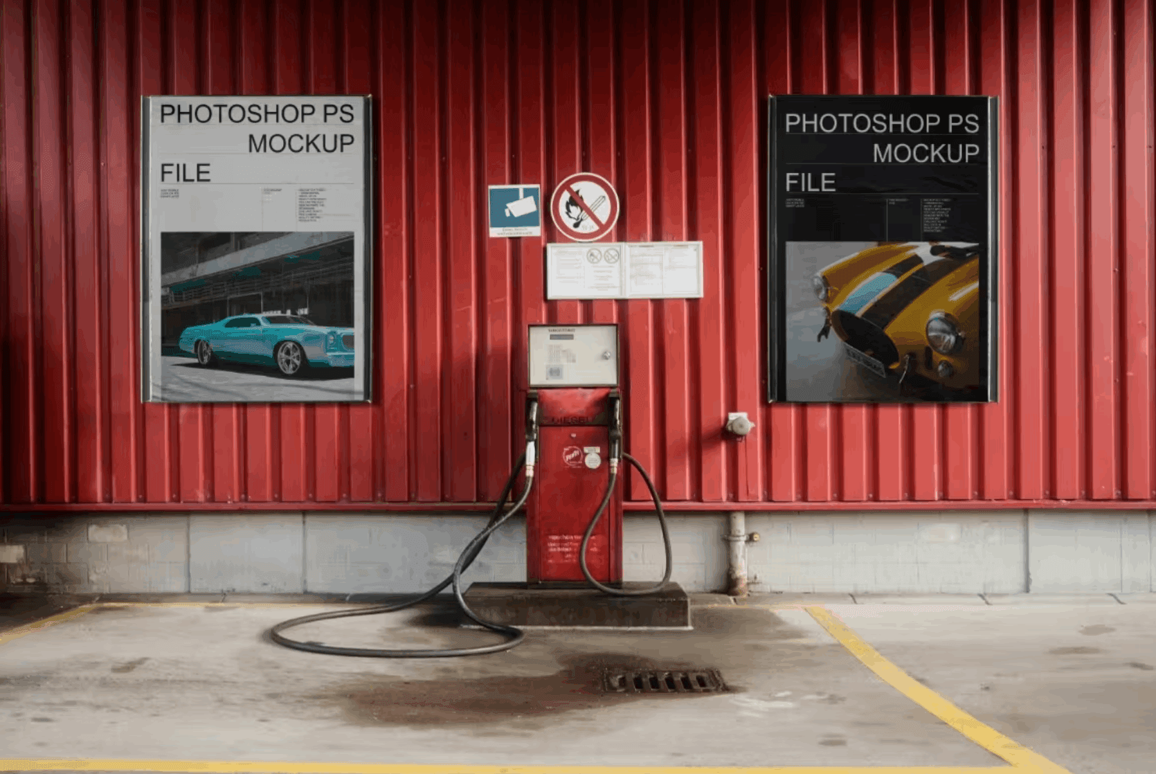 139Poster and Billboard Mockup Set - whaledesign