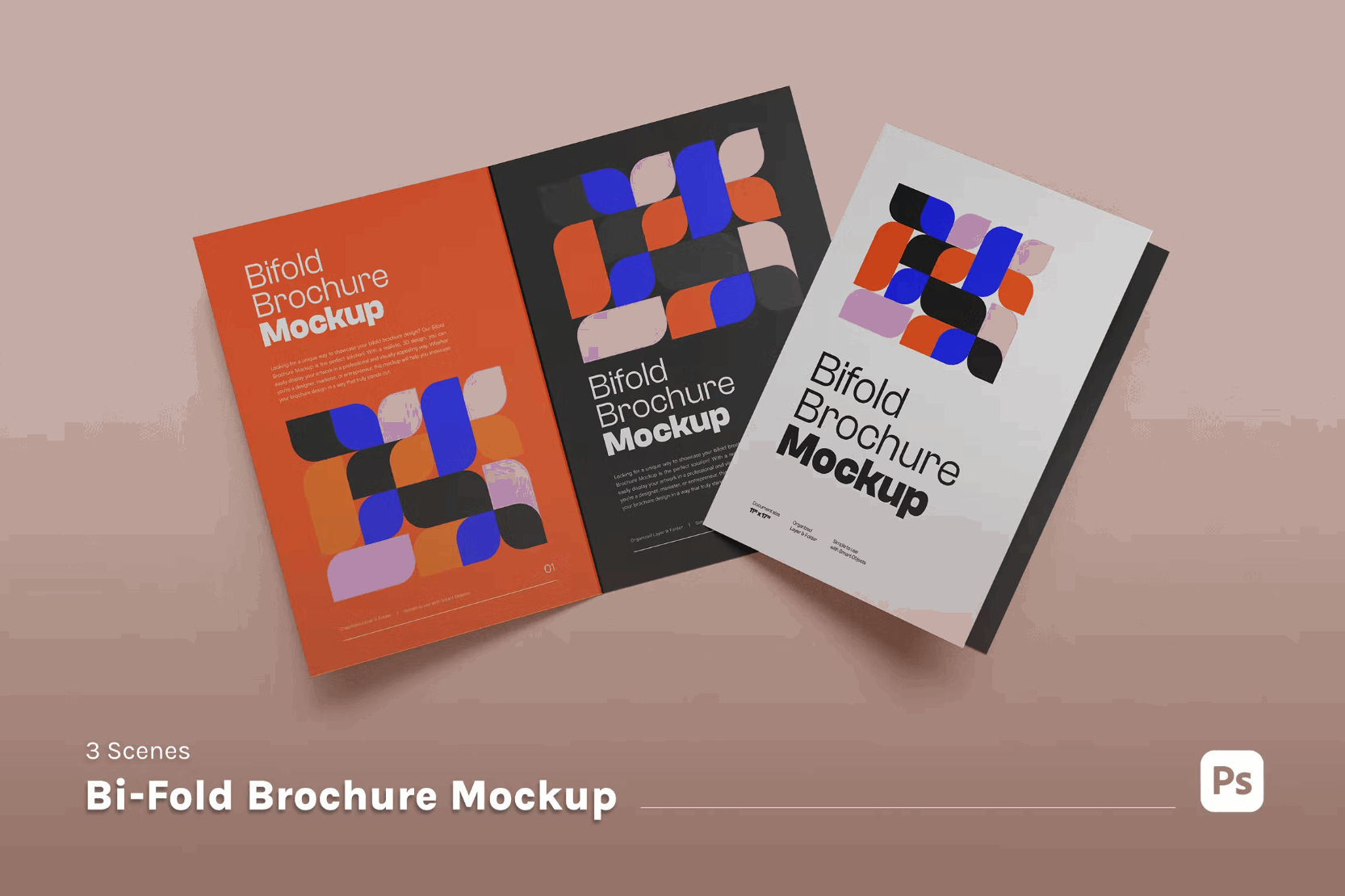 140Bifold Brochure Mockup