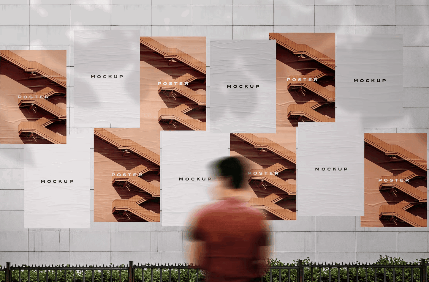 203Posters Wall Mockup Scene - whaledesign