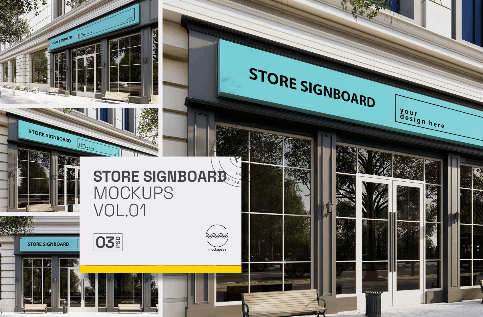 213Store SIgnboard vol.01 - Mockups Template VR