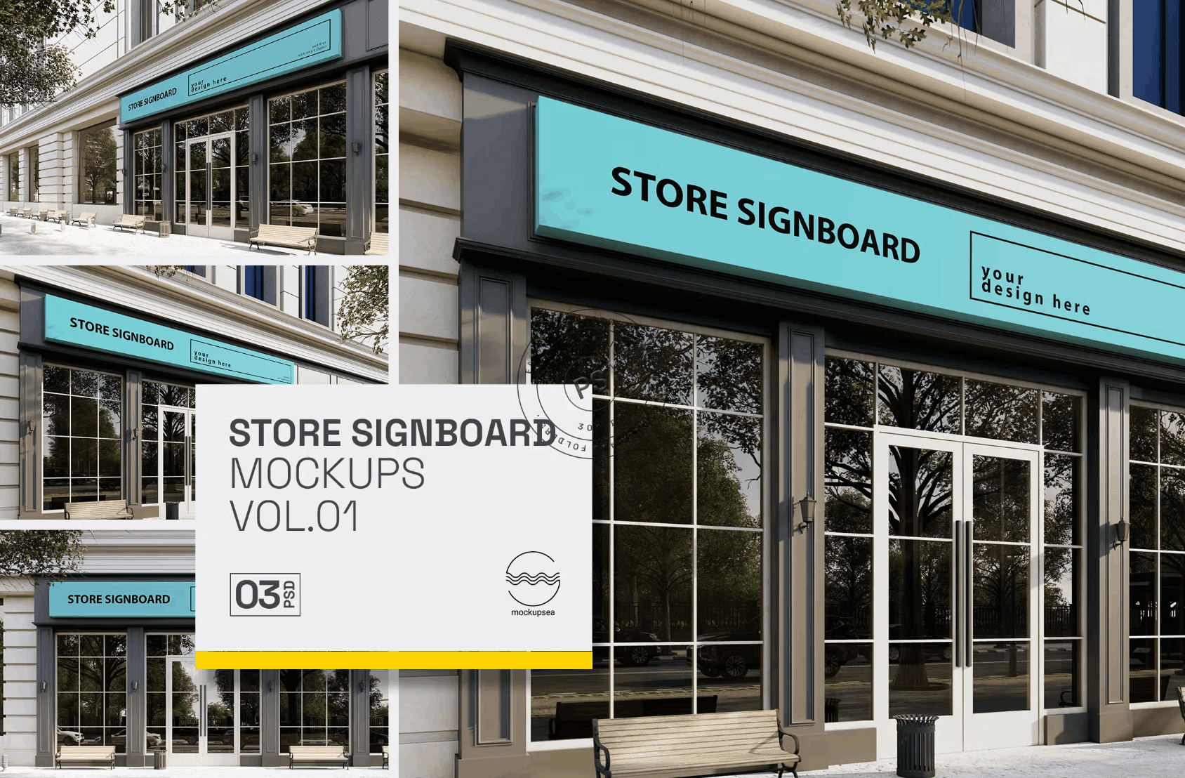 213Store SIgnboard vol.01 - Mockups Template VR - whaledesign