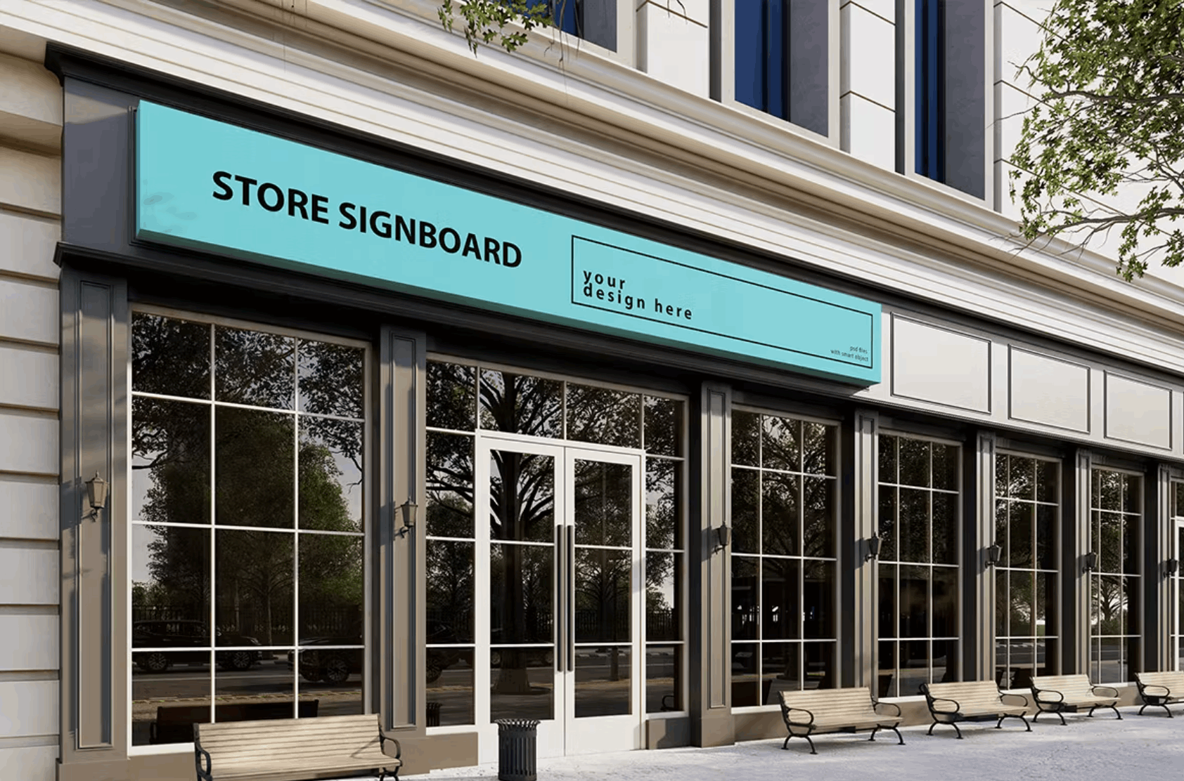 213Store SIgnboard vol.01 - Mockups Template VR