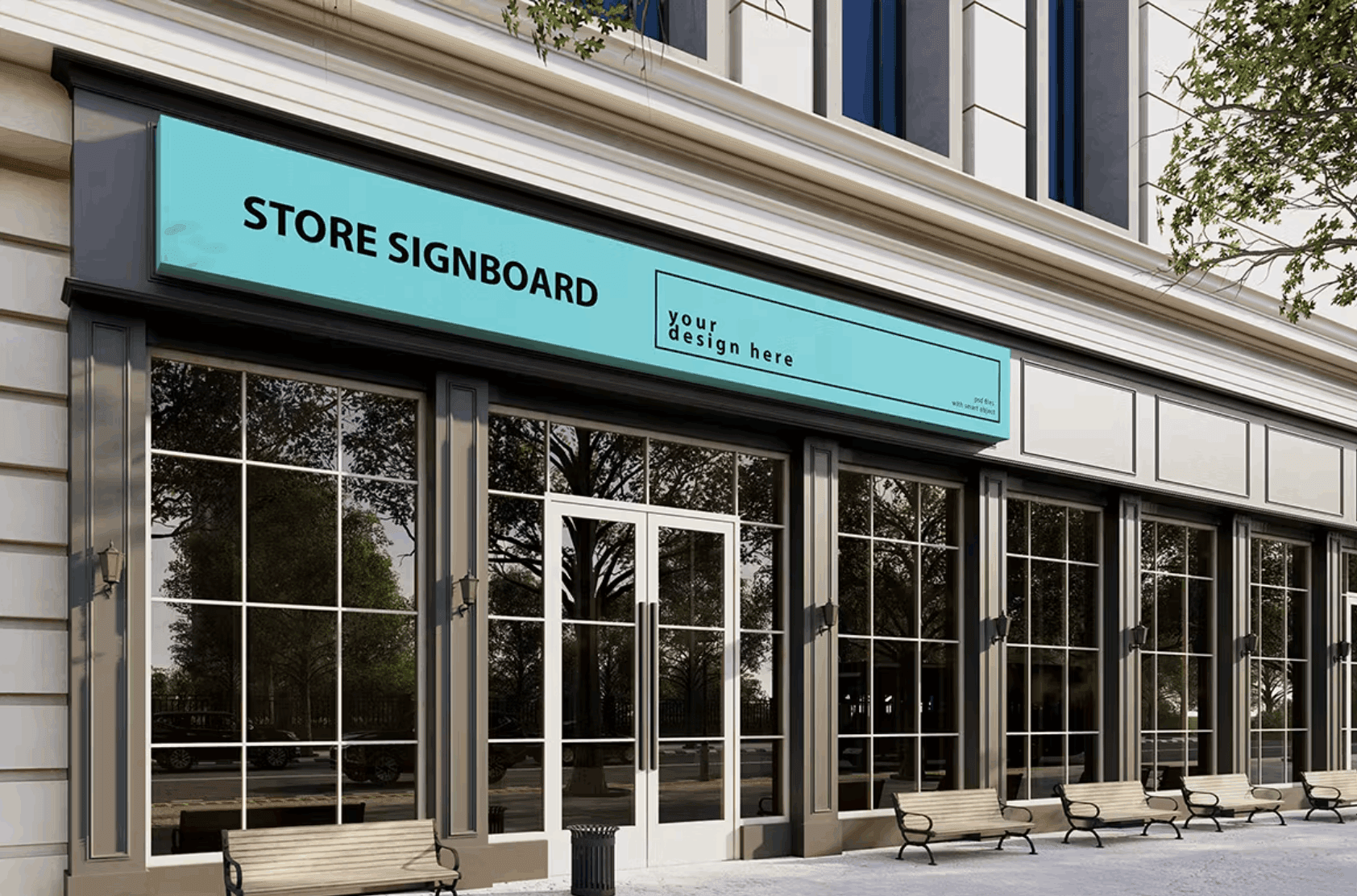 213Store SIgnboard vol.01 - Mockups Template VR - whaledesign