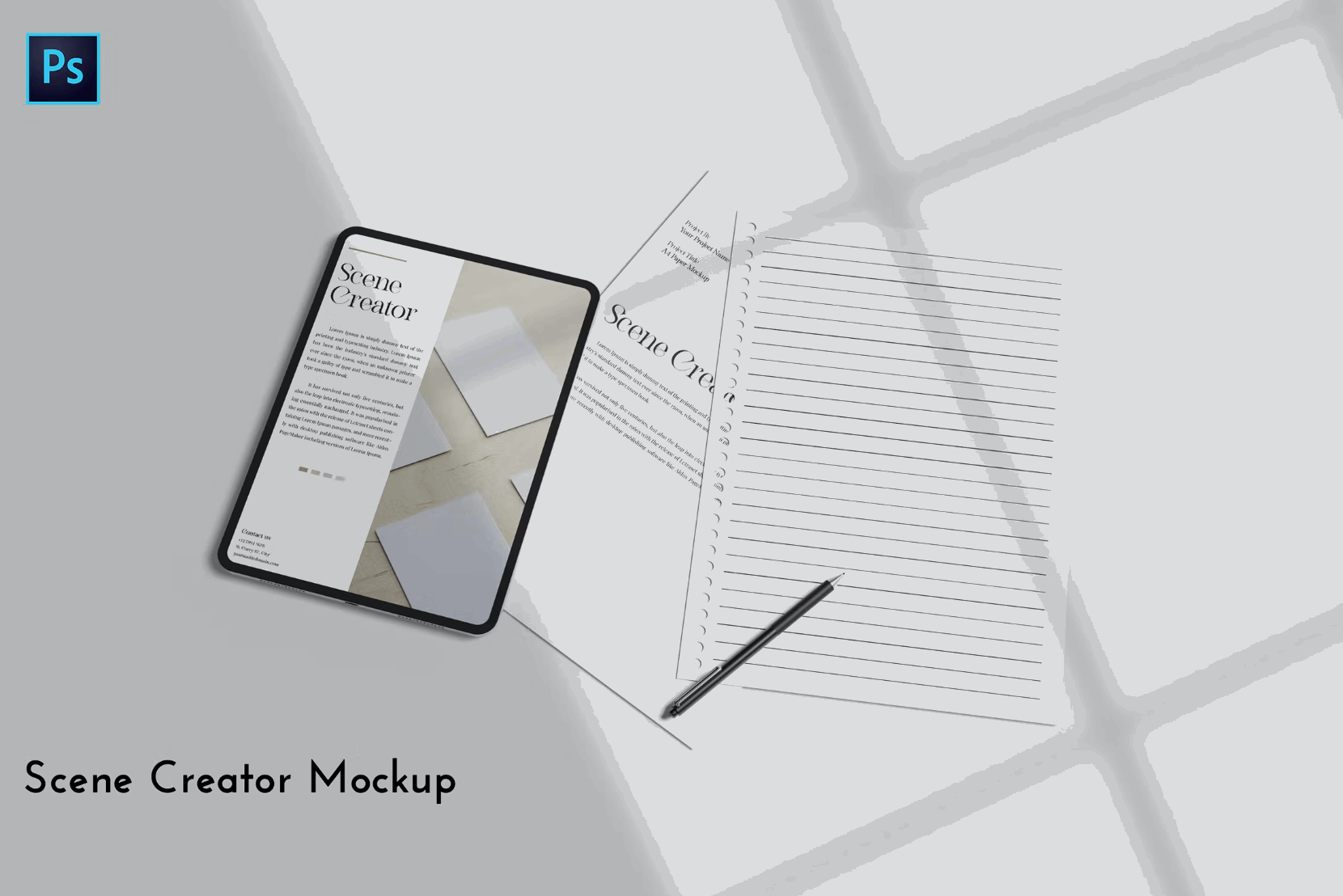 215Scene Creator Mockup