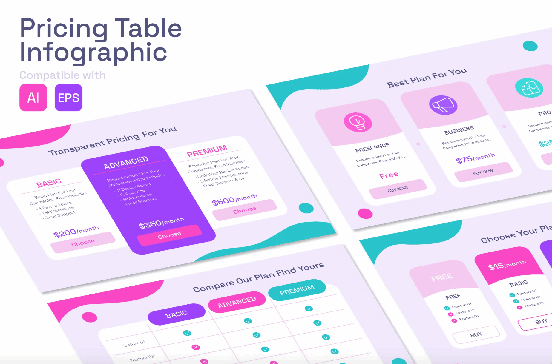 243Pricing Table Infographic