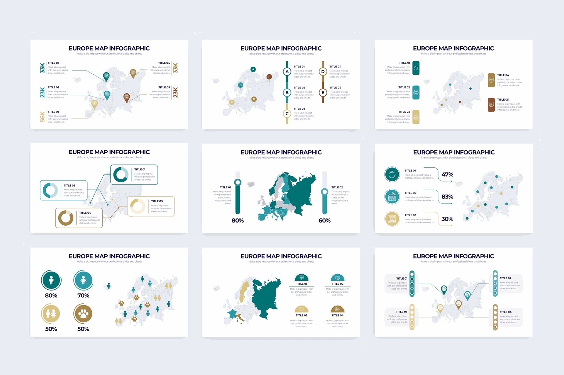 245Education Europe Map Illustrator Infographics