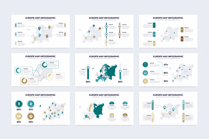 245Education Europe Map Illustrator Infographics - whaledesign