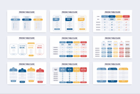 246Pricing Table Slides Illustrator Infographics - whaledesign