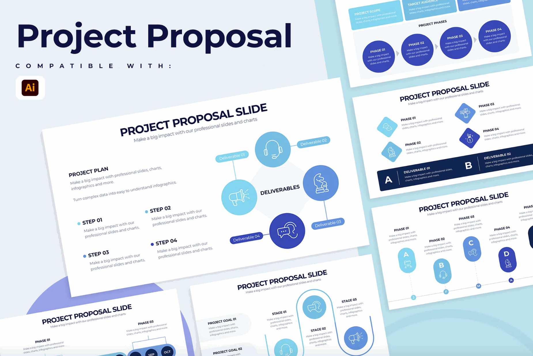 247Business Project Proposal Illustrator Infographics