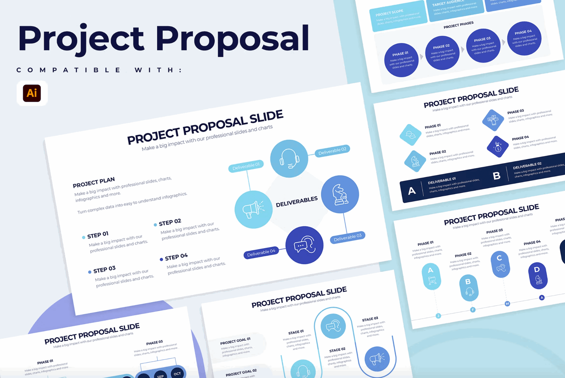 247Business Project Proposal Illustrator Infographics - whaledesign